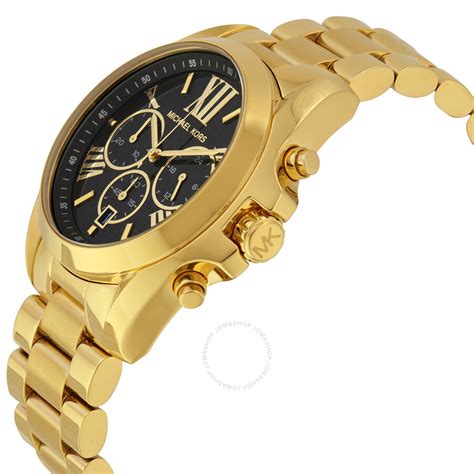 michael kors gold watch with black dial|Michael Kors gold diamond watch.